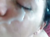 Big Cum face