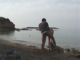 my ex and i public beach fuck