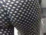 Booty Movement and Jiggle in black pattened slacks