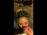 Slutty british blonde blow and facial