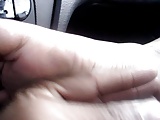 Scrunched soles in car