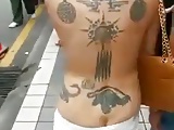 Woman goes topless in public streets (Part 2)