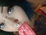 Emo Girl Wet Panty and Suck Them