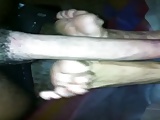 Sexy mature blow job and foot job 