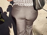 Big booty Haitian MILF in Jean like pants vpl 2