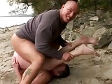 ROUGH FUCK #38 Thick Big Butt Granny at the Beach