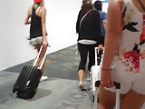 Candid booties at the FLL airport