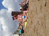 Big tits beach candid milf topless