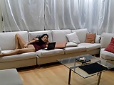 hot masturbating on sofa very hot pussy