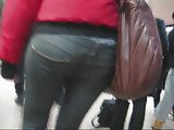 Street voyeur nice teen ass thong slip