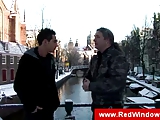 Tourist guy visiting amsterdam for having sex
