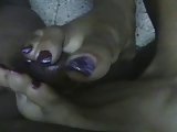 Footjob by the jamican Paula