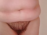 showering her hairy pussy,big titts.