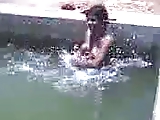 indian girl in river