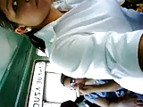 girl touching dick in bus