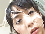 Yuka Osawa face covered in cum