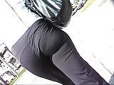 Voyeur Yoga pants walking on street