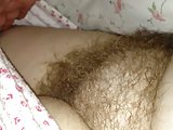 i love the feel of her soft hairy pussy under the sheets.