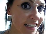 Crazy-Eyed Slut Gets Fucked & Facialed