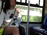Candid Asian Feet and Legs on the Bus