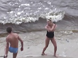 Couple fucking on the beach