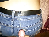 Cum on Blue American Eagle jeans