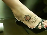 tattoo sexy foot and long legs