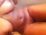 Sexy teen strip down and show body and shower