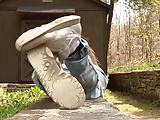 Stacy well worn Reebok sneakers sole shoeplay full vid