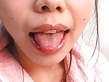 Japanese girl tongue play (9)