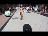 Compilation of pretty girls shooting total naked in public