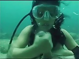 Scuba brunette knows how to suck