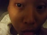 asian cum in mouth pov