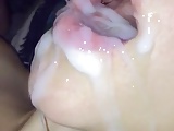 Huge Cumshot In The Mouth