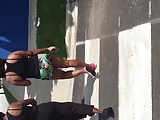 Ghetto slim booty in shorts 