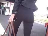 geile legging in trein