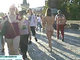 Susan Ayn has fun naked on public streets