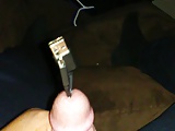 USB Cord Sounding Cumshot