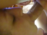 Squirting and cumming on my tits 