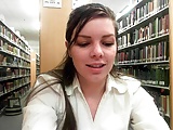 Masturbating  And Squirting In A Library