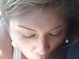 18yr old Maria blowjob in the car