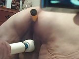 vibe in my ass and new toy used on me 